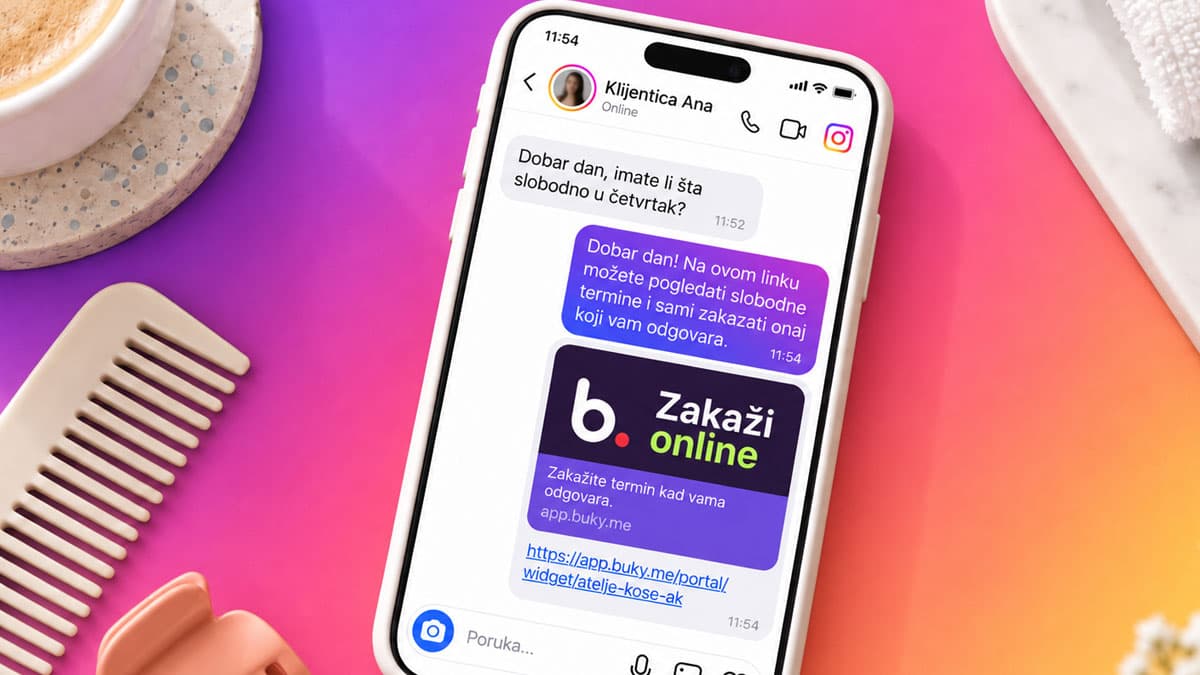 Zakazivanje termina preko Instagrama: kako da klijenti rezervišu sami