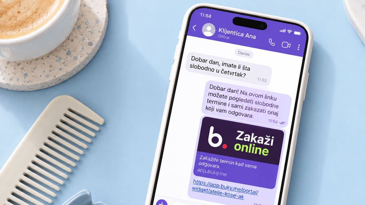 Zakazivanje termina preko Vibera: kako da ti Viber puni raspored, a ne inbox
